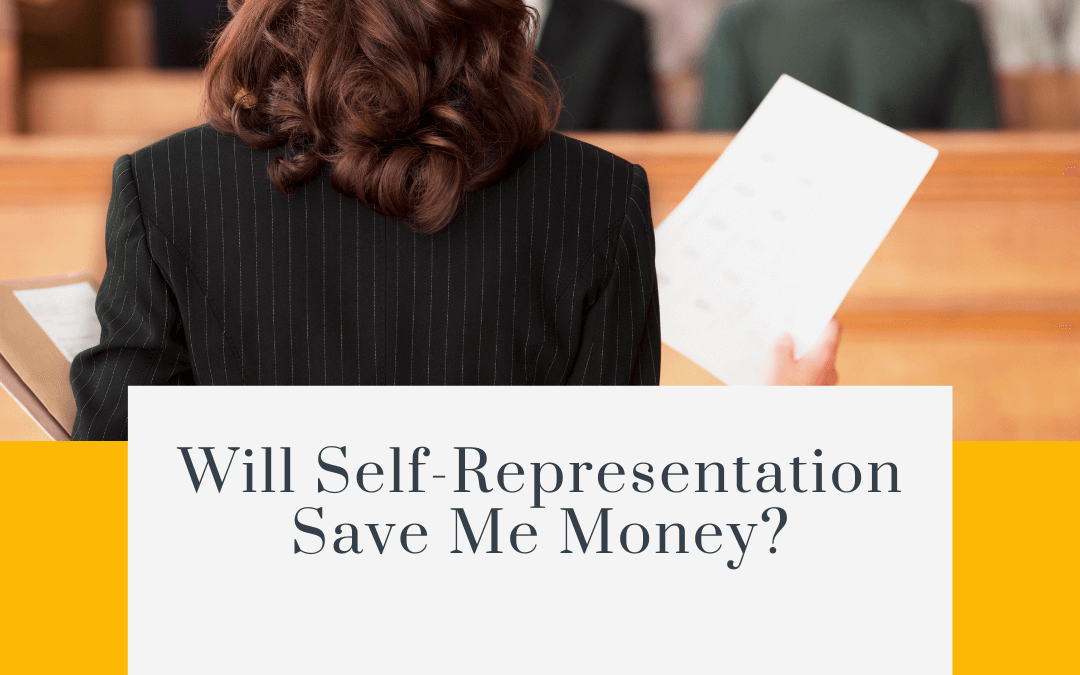 Will Self-Representation Save Me Money?