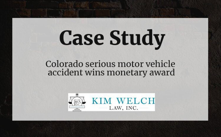  Motor vehicle accident in Colorado brings six-figure settlement from serious injuries