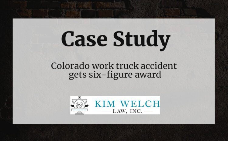  Work truck accident brings surgery, six-figure award to Colorado resident