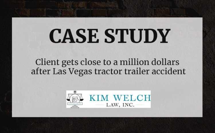  Las Vegas tractor trailer accident gets large settlement