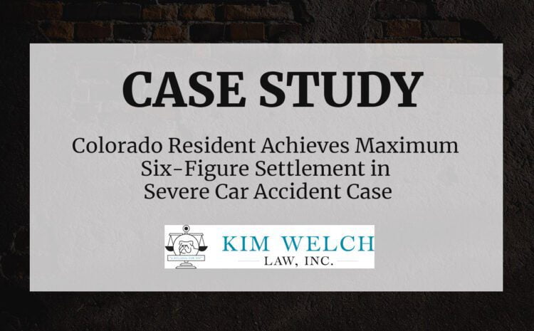  Colorado Resident Achieves Maximum Six-Figure Settlement in Severe Car Accident Case