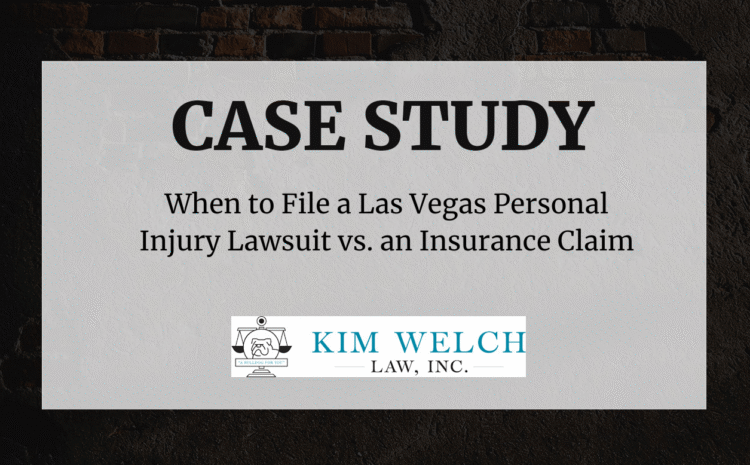 When to File a Las Vegas Personal Injury Lawsuit vs. an Insurance Claim
