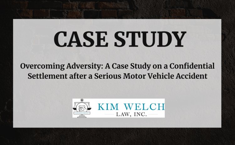  A Case Study on a Confidential Settlement after a Serious Motor Vehicle Accident