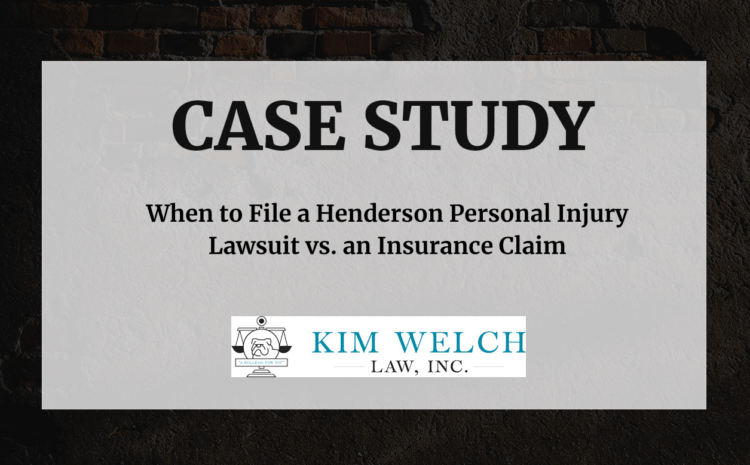  When to File a Henderson Personal Injury Lawsuit vs. an Insurance Claim