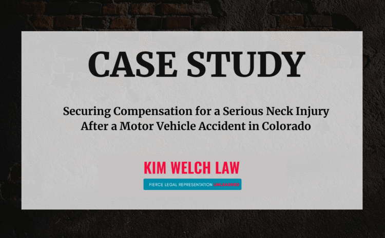 Case Study: Securing Compensation for a Serious Neck Injury After a Motor Vehicle Accident in Colorado