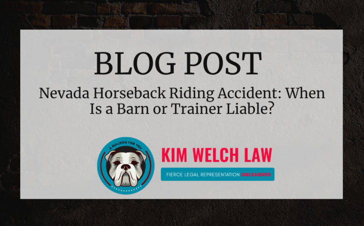  Nevada Horseback Riding Accident: When Is a Barn or Trainer Liable?